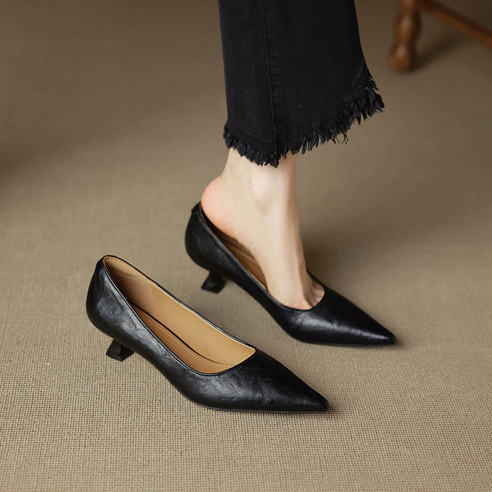 Aeris Genuine Leather Heels