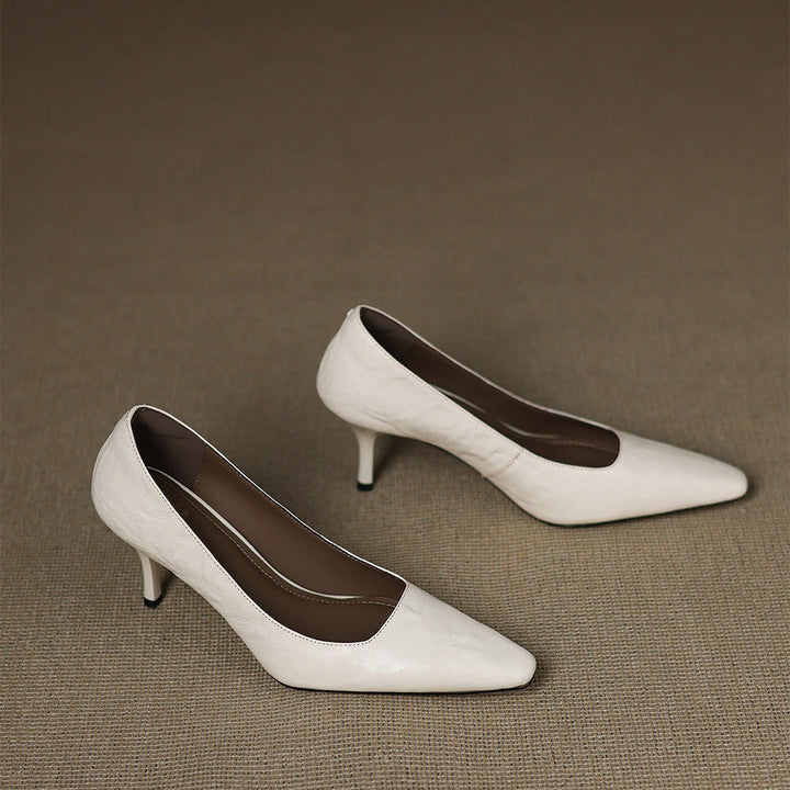 Enne Genuine Leather Heels