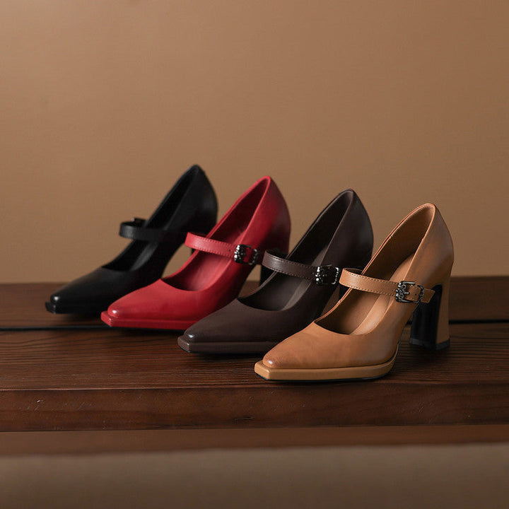 Claya Genuine Leather Heels