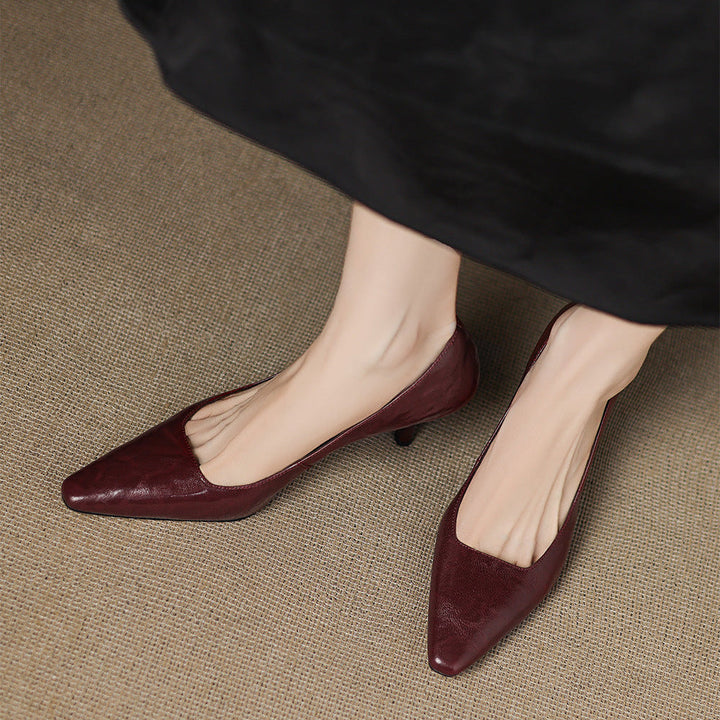 Enne Genuine Leather Heels