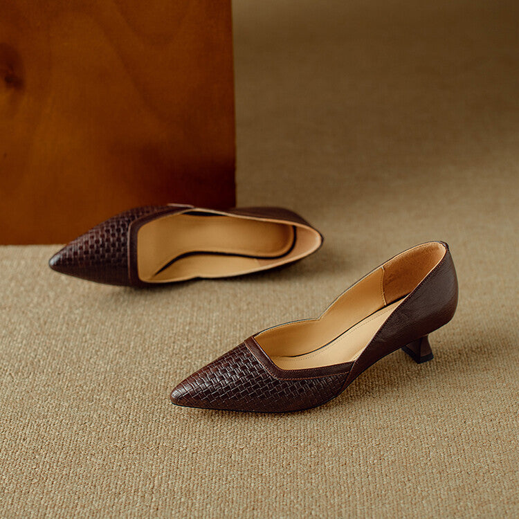 Enzo Genuine Leather Heels