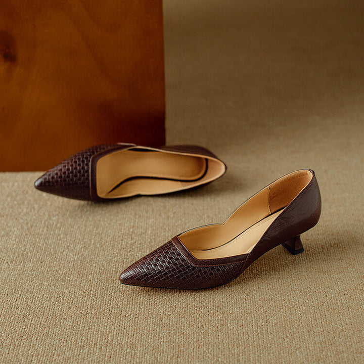 Enzo Genuine Leather Heels