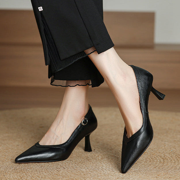 Ezel Genuine Leather Heels