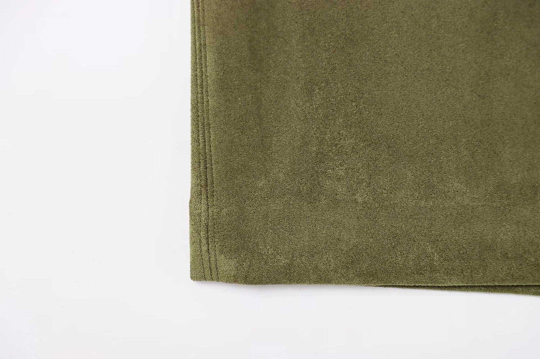 NOVAE | Suede-style midi skirt