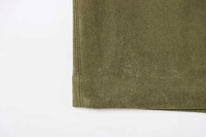 NOVAE | Suede-style midi skirt