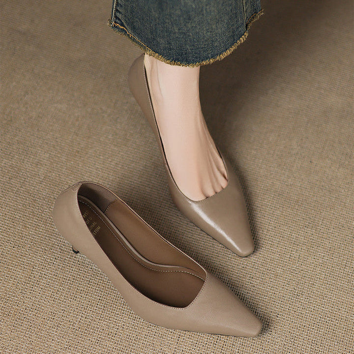Enne Genuine Leather Heels