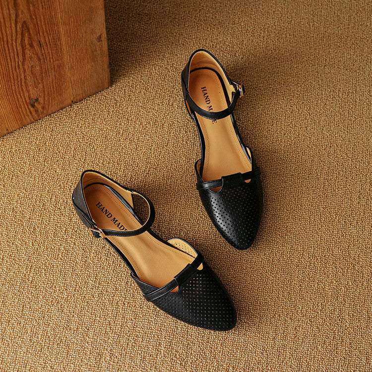 Lizel Genuine Leather Heels