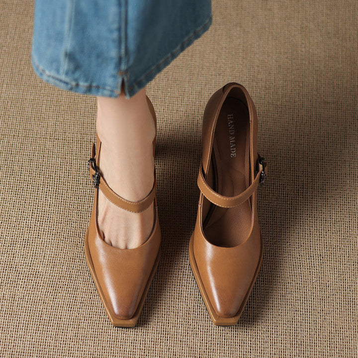 Claya Genuine Leather Heels