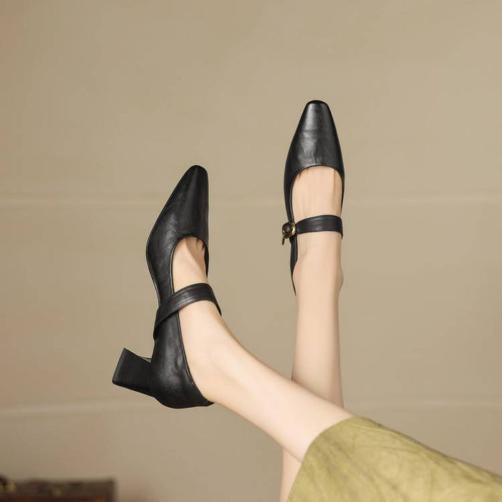 Azra Genuine Leather Heels