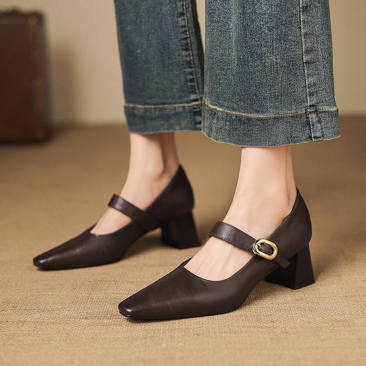 Azra Genuine Leather Heels