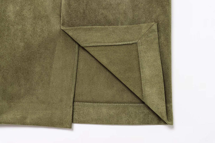NOVAE | Suede-style midi skirt