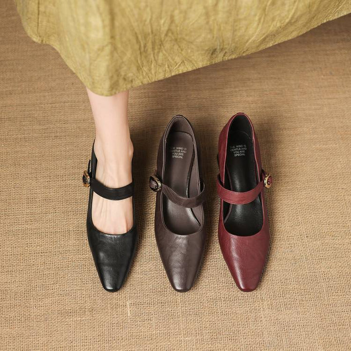 Azra Genuine Leather Heels