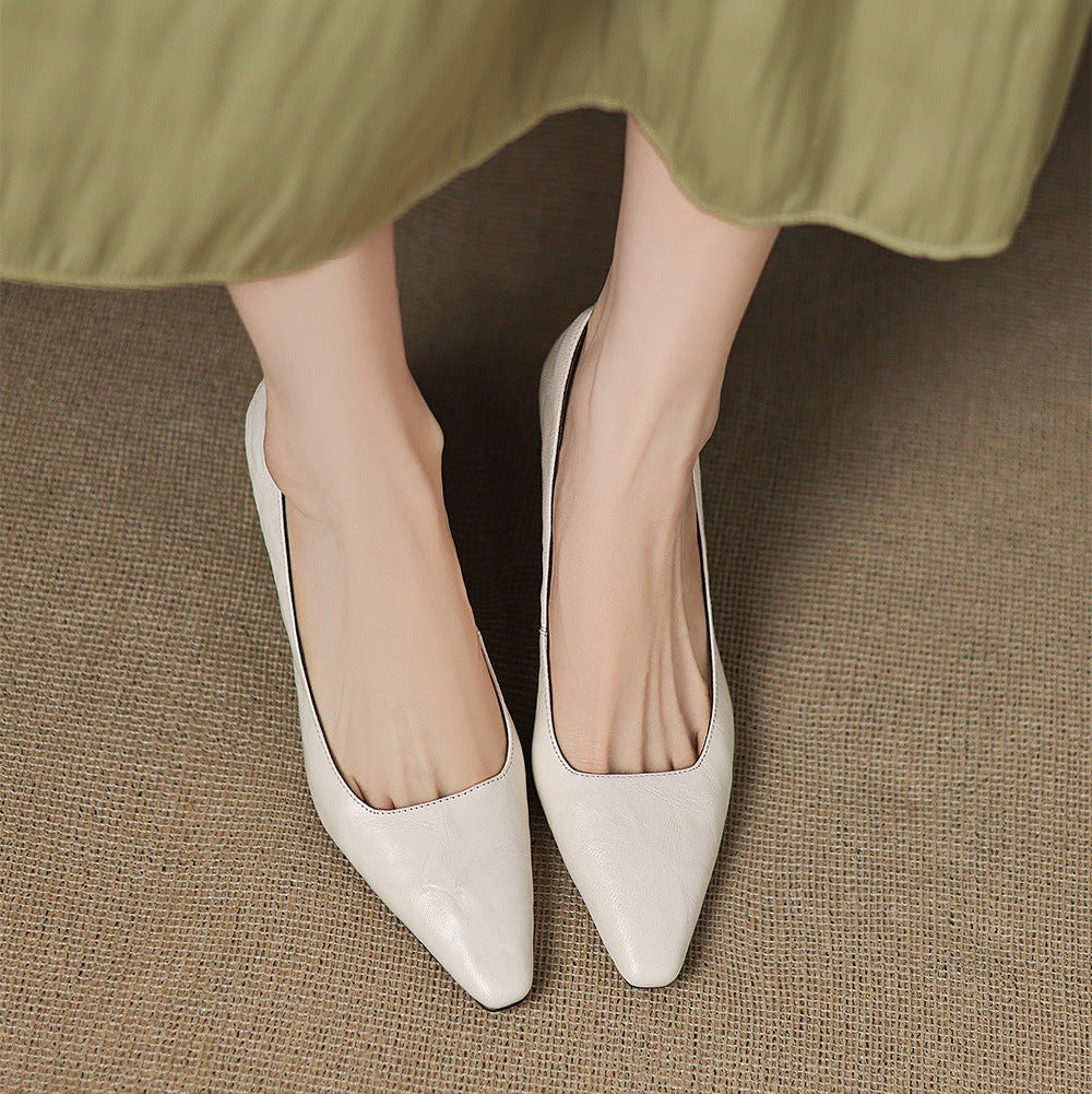 Enne Genuine Leather Heels