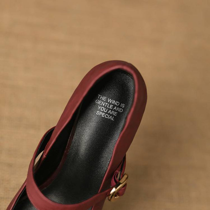 Azra Genuine Leather Heels