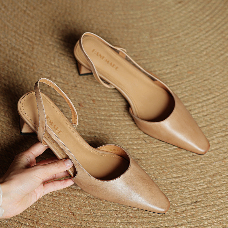 Elle Genuine Leather Heels