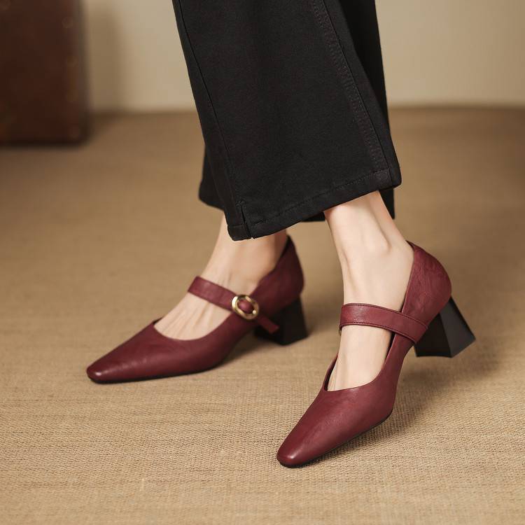 Azra Genuine Leather Heels