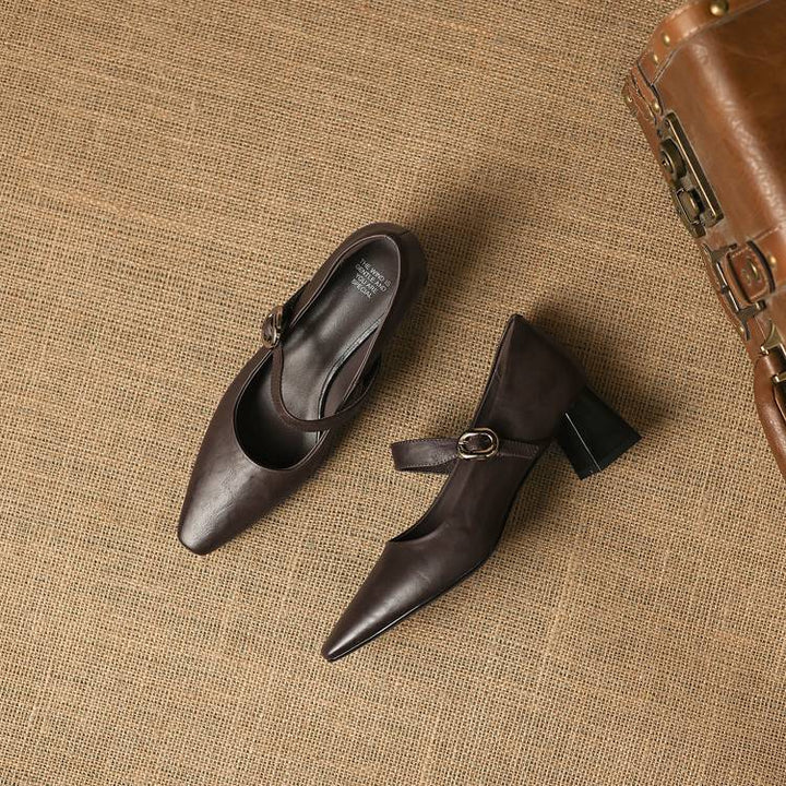 Azra Genuine Leather Heels