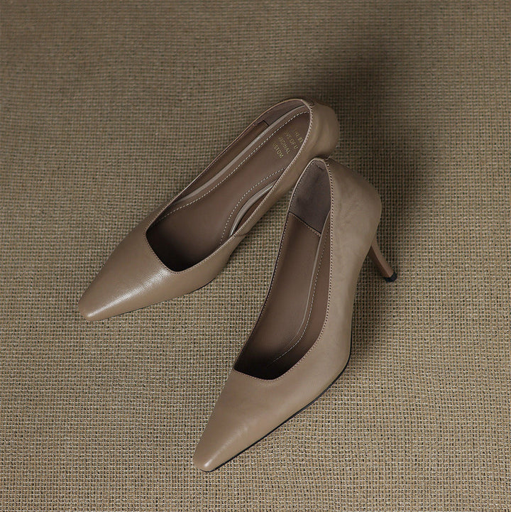 Enne Genuine Leather Heels