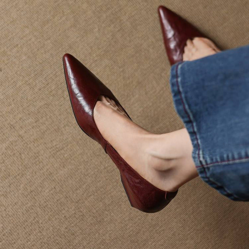 Emry Genuine Leather Pumps