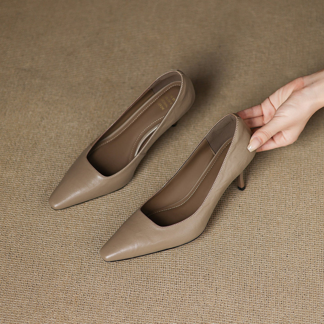 Enne Genuine Leather Heels