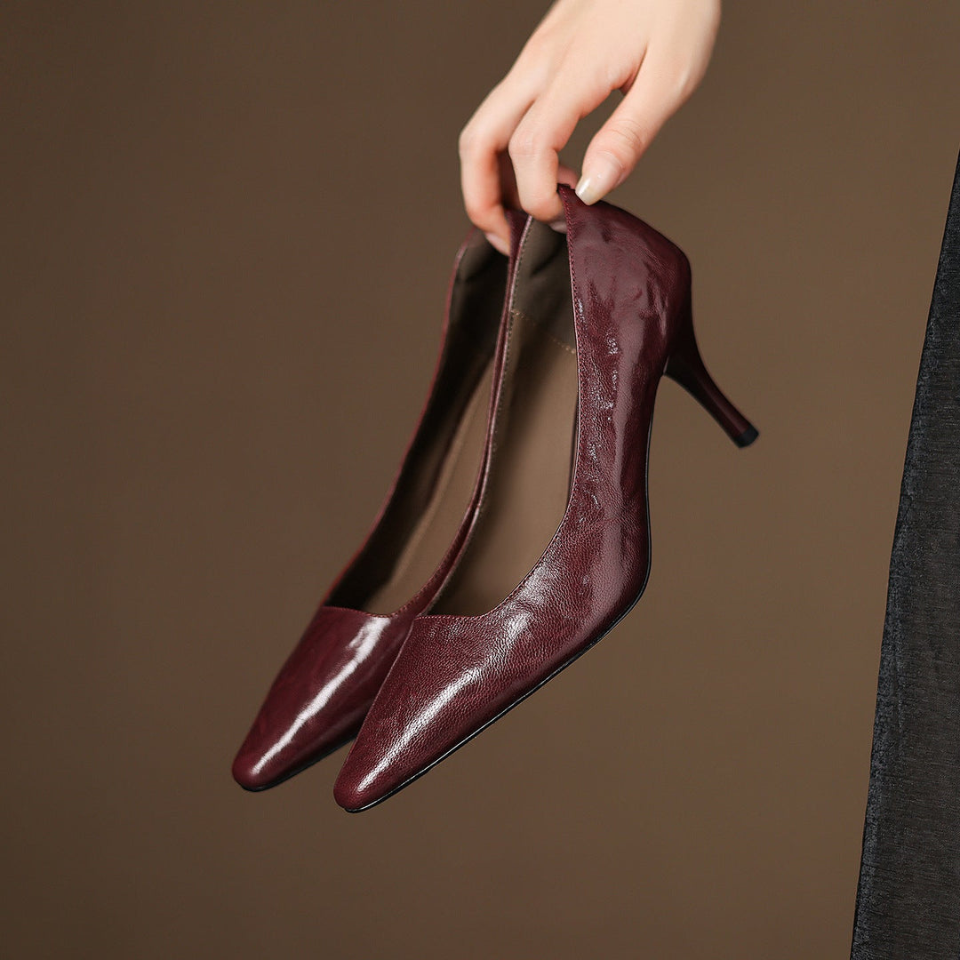 Enne Genuine Leather Heels