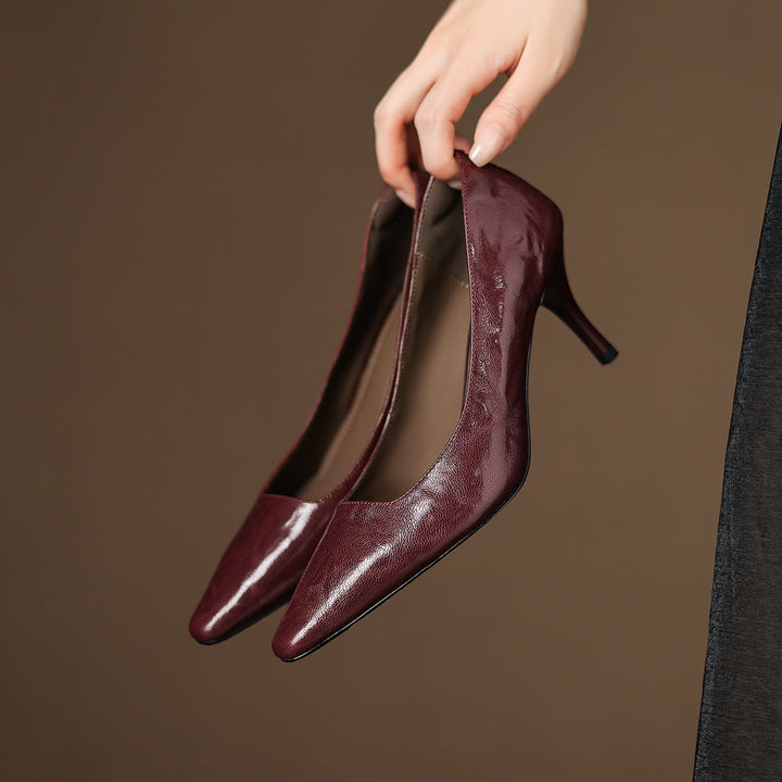 Enne Genuine Leather Heels
