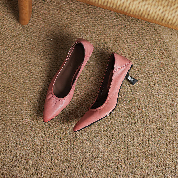 Liora Genuine Leather Heels