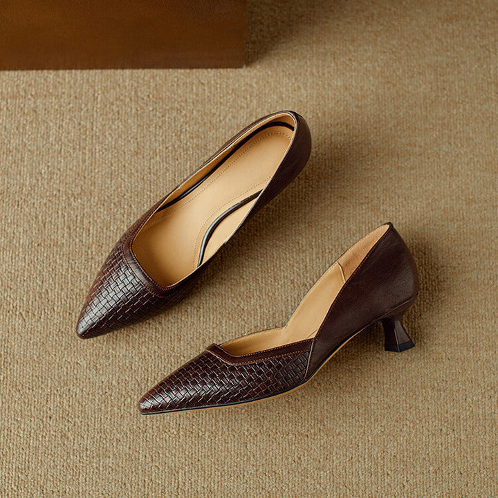 Enzo Genuine Leather Heels