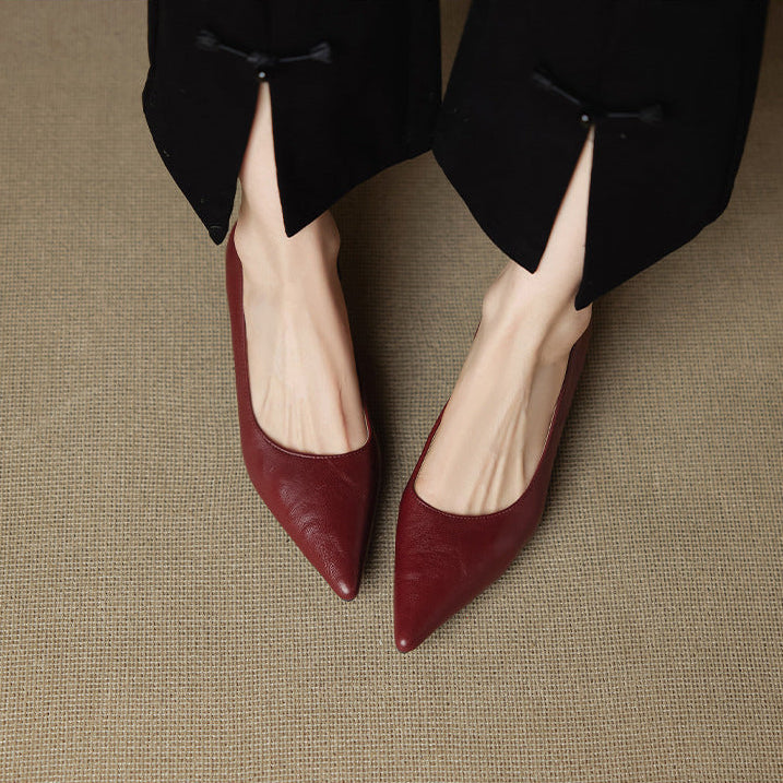 Aeris Genuine Leather Heels