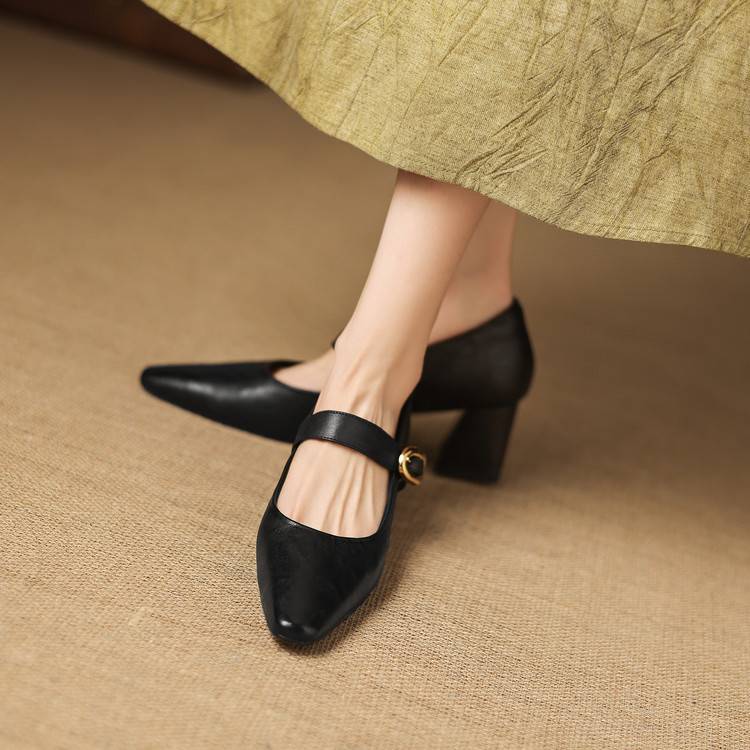 Azra Genuine Leather Heels