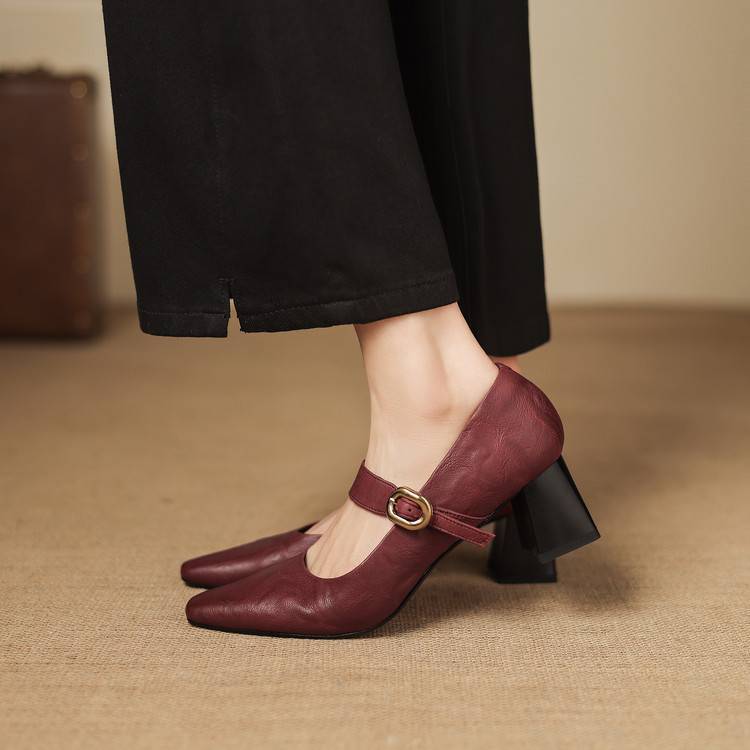 Azra Genuine Leather Heels