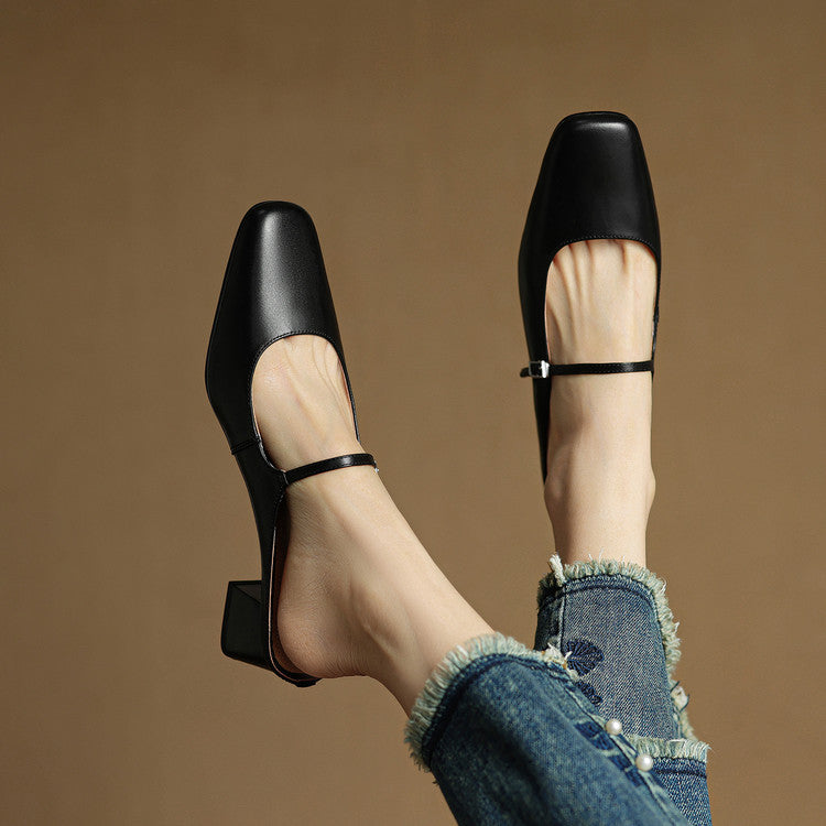 Esmer Genuine Leather Mules