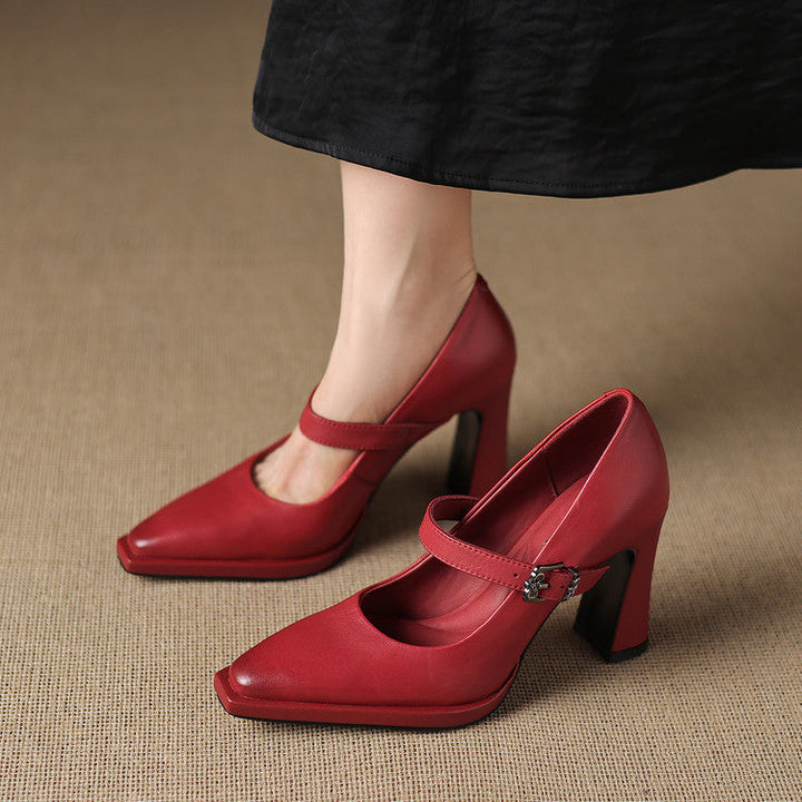 Claya Genuine Leather Heels