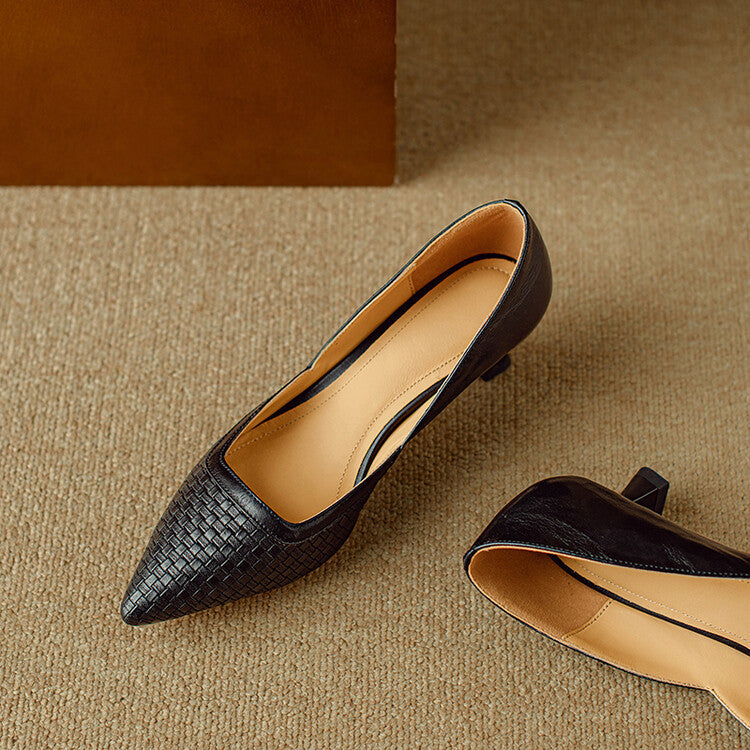 Enzo Genuine Leather Heels