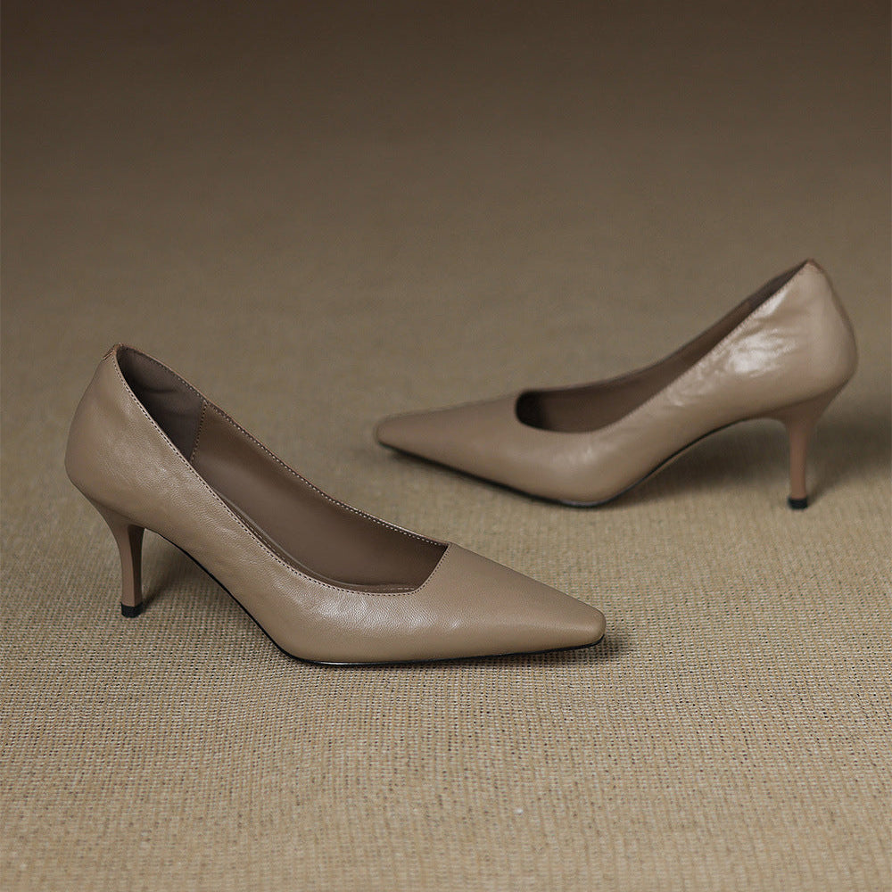 Enne Genuine Leather Heels