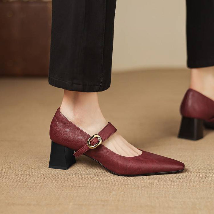 Azra Genuine Leather Heels