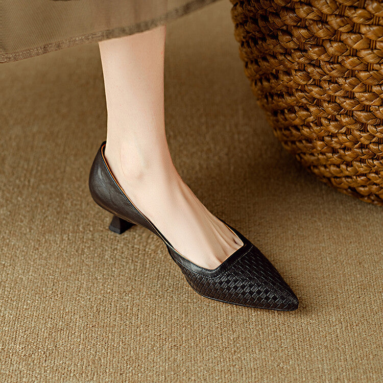 Enzo Genuine Leather Heels