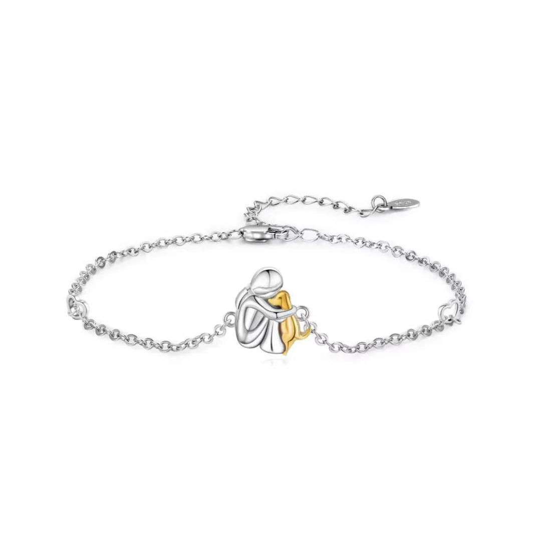Adjustable Lucky Charm Bracelet in Stainless Steel – Simple & Elegant