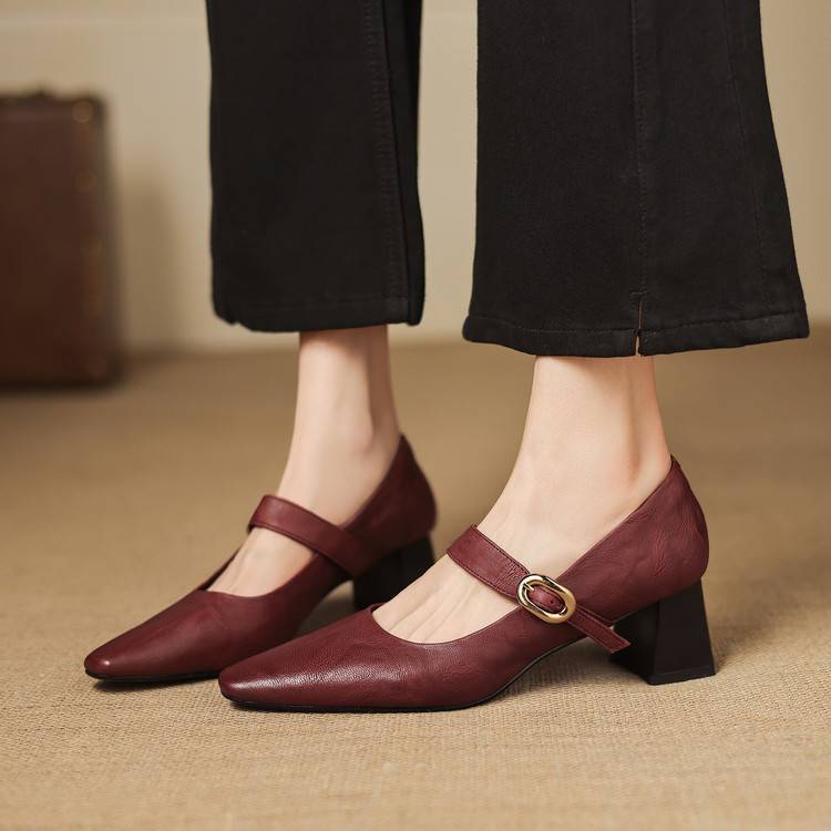Azra Genuine Leather Heels