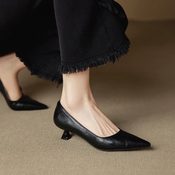 Aeris Genuine Leather Heels
