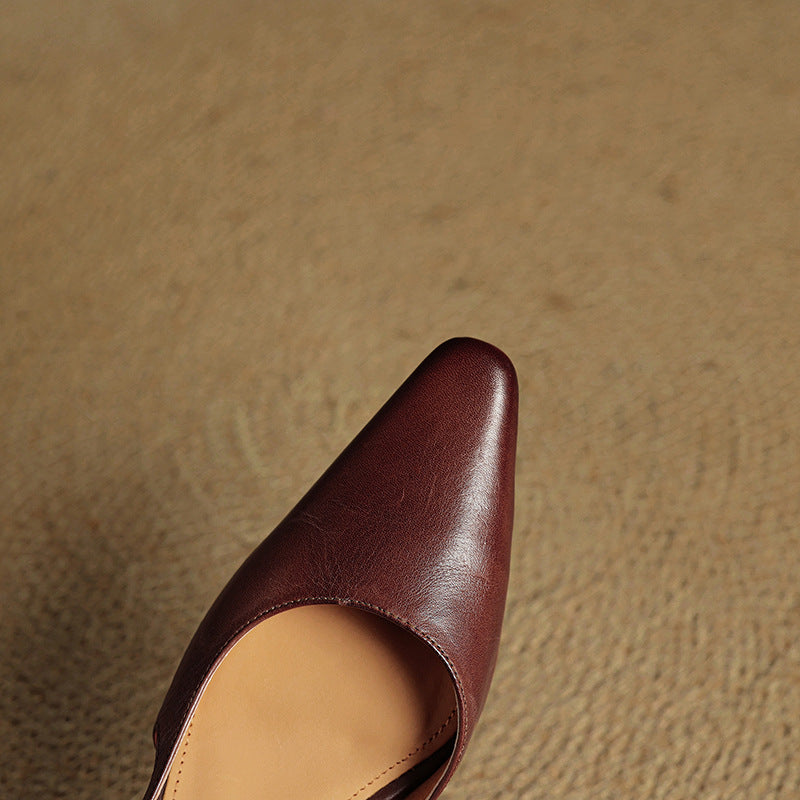 Elle Genuine Leather Heels
