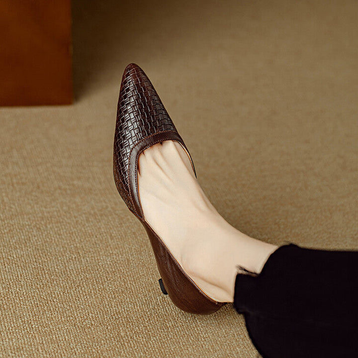 Enzo Genuine Leather Heels
