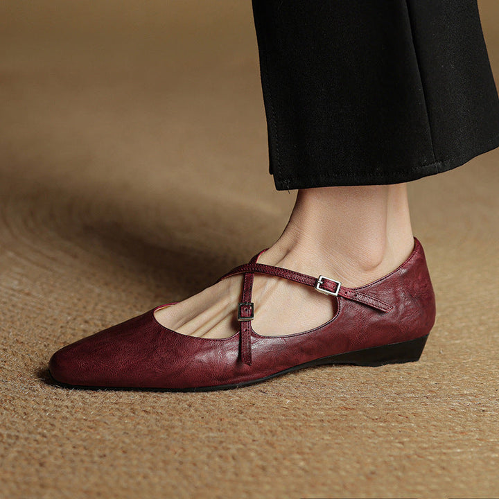 Eclan Genuine Leather Flats