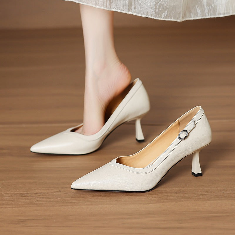 Ezel Genuine Leather Heels