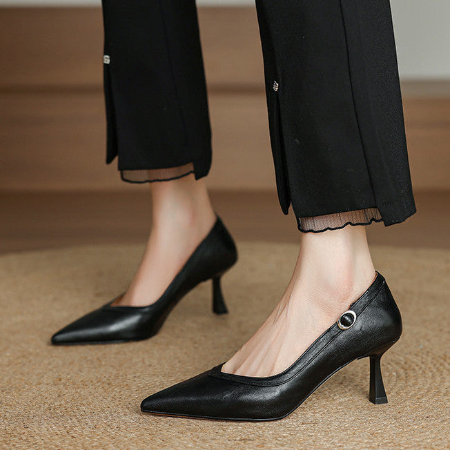 Ezel Genuine Leather Heels
