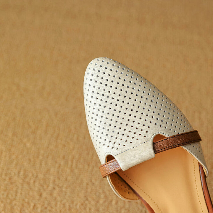Lizel Genuine Leather Heels