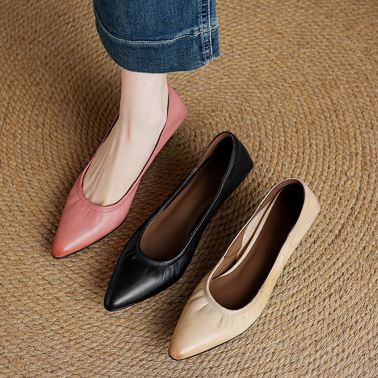 Liora Genuine Leather Heels