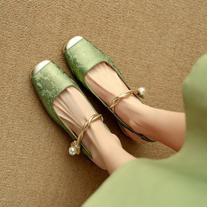 Galene Leather Heels