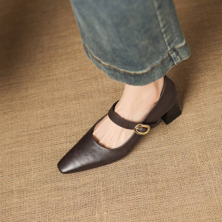 Azra Genuine Leather Heels