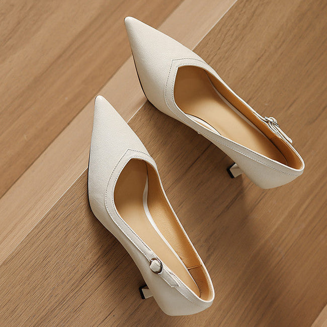 Ezel Genuine Leather Heels
